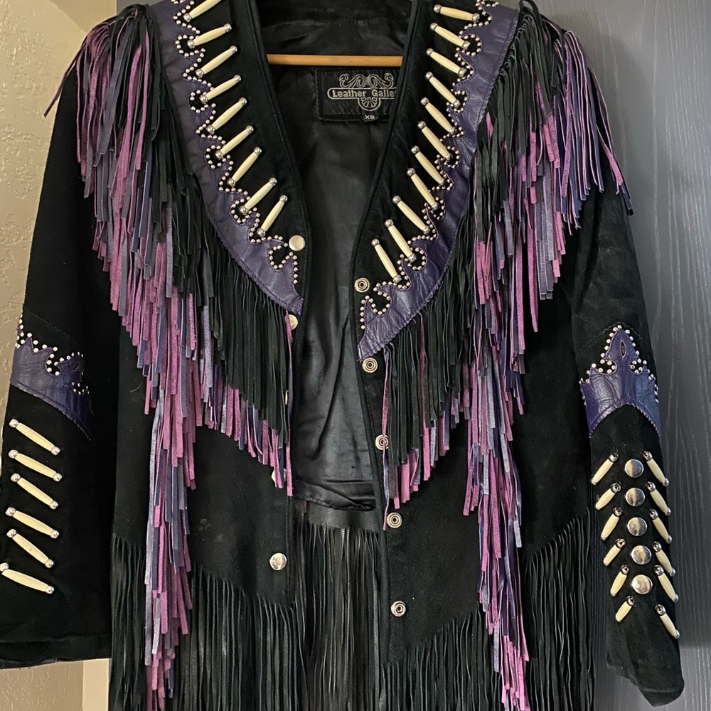 Ladies XS Suede Fringe Jacket